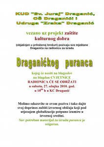 Draganićki puranac: Radionica za izradu Draganićkog puranca, subota, 27.03.2010. KUD 