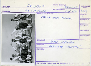 Moštra u Žrnovu (Korčula), 1966. "Moštra". Jedna nova figura.