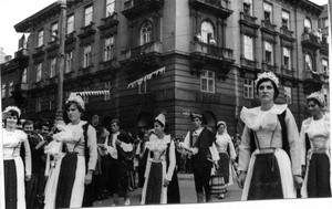 1. Međunarodna smotra folklora u Zagrebu (MSF), 1966. Mimohod KUD 