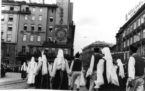 1. Međunarodna smotra folklora u Zagrebu (MSF), 1966. Mimohod  KPD 