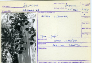 Moštra u Žrnovu (Korčula), 1966.Figura "Guja".