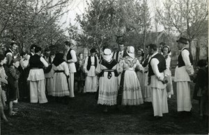 Narodne pjesme iz Bošnjaka i Nijemaca, 1960. i 1962: Grupa seljaka okupljenih oko tamburaša
