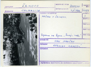 Moštra u Žrnovu (Korčula), 1966.Pripreme za figuru "Izmeju mača".