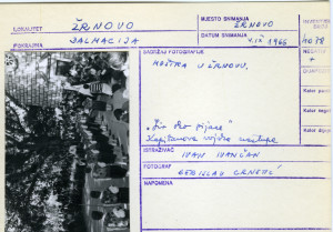 Moštra u Žrnovu (Korčula), 1966."Jir oko pijace". Kapitanova vojska nastupa.