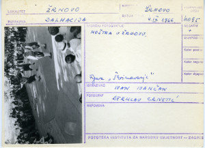 Moštra u Žrnovu (Korčula), 1966.Figura "Škrimavanje".
