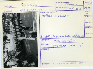 Moštra u Žrnovu (Korčula), 1966.Branitelj obavještava kralja o dolasku vojske.