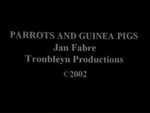 Kazališne predstave / performansi prikazani ili ponuđeni za prikazivanje na Eurokazu prikupljeni u sklopu projekta "Stvaranje grada: prostor, kultura, identitet": Jan Fabre  - Parrots and Guinea Pigs