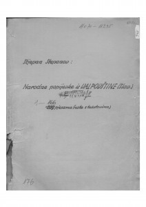 Narodne popijevke iz Valpovštine (Slavonija), (ONŽO NZ 29 a), 1949.