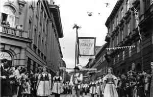 1. Međunarodna smotra folklora u Zagrebu (MSF), 1966. Mimohod 