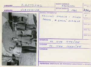 Folklor okolice Daruvara i Bjelovara, 1965.: Kazivači Nikola i Milka Grgur i Blagoje Barač
