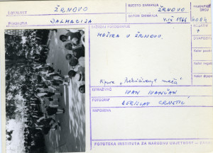 Moštra u Žrnovu (Korčula), 1966.Figura "Prekriživanje mača".