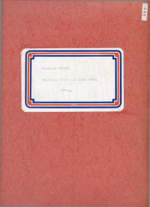 Folklorna građa zadarskih otoka, 1966. Prijepis (sv. I. i sv. II.) i originalni rukopis.