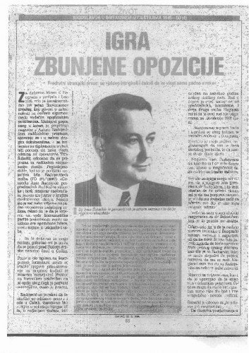 Jugoslavija u britanskim izvještajima 1945. - 1950. (4) - Igra zbunjene opozicije