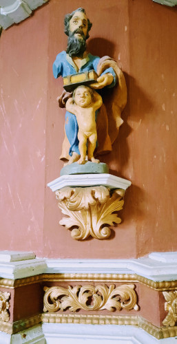 Kip evanđelista sv. Mateja s čovjekom, kapela sv. Jurja Svetojurski Vrhi
