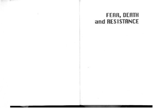 Fear, death and resistance : an ethnography of war : Croatia 1991. - 1992.