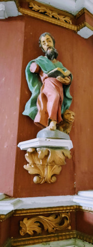 Kip evanđelista sv. Marka s lavom, kapela sv. Jurja Svetojurski Vrhi