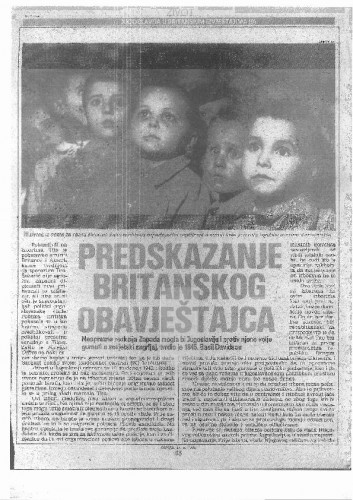 Jugoslavija u britanskim izvještajima (9) - Predskazanje britanskog obavještajca