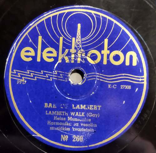 Lambeth walk = Bar of Lambert