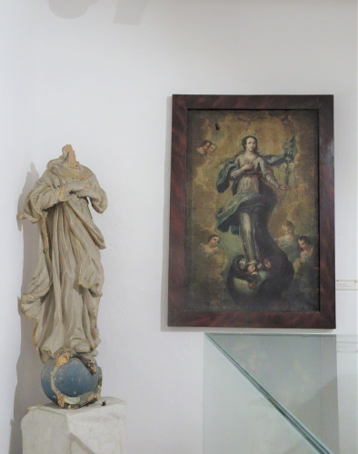 Immaculata, kip u kamenu i Immaculata, slika na platnu, franjevačka zbirka, Krapina, 18. st.