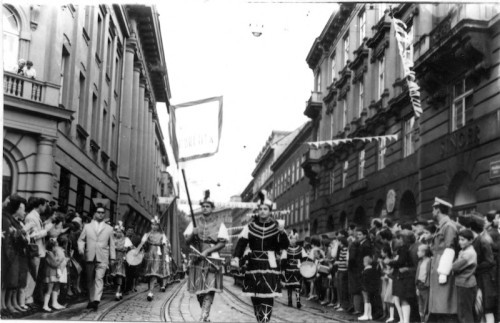 1. Međunarodna smotra folklora u Zagrebu (MSF), 1966. Mimohod RKUD 
